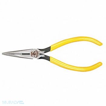 KLEIN TOOLS Needle Nose Plier 6-5/8 L Serrated, 4A842