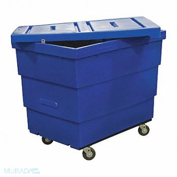 ROYAL BASKET TRUCKS Cube Truck HDPE Blue 21.0 cu ft., 4AAC9