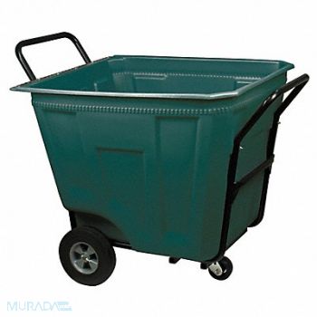 AKRO-MILS Cube Truck 7/16 cu yd. 450lb. Cap Green, 4AAY2