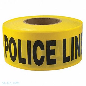 GRAINGER APPROVED Barricade Tape Yellow/Black 1000ft x 3In, 4ACD4