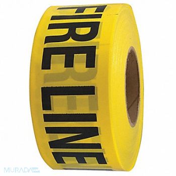 GRAINGER APPROVED Barricade Tape Yellow/Black 1000ft x 3In, 4ACD5