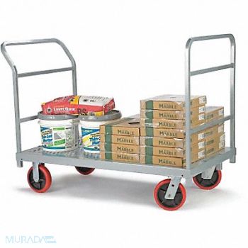 RAYMOND PRODUCTS Platform Truck 3200 lb Steel 54 in L, 4ADJ8