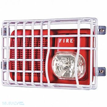 SAFETY TECHNOLOGY INTERNATIONAL Audible/Strobe Guard Steel Wire Flush, 4AGA5