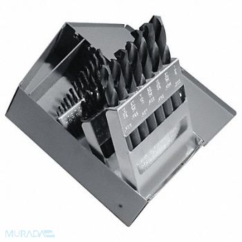 WESTWARD Screw Machine Drill Bit Set 29pc HSS, 401J97