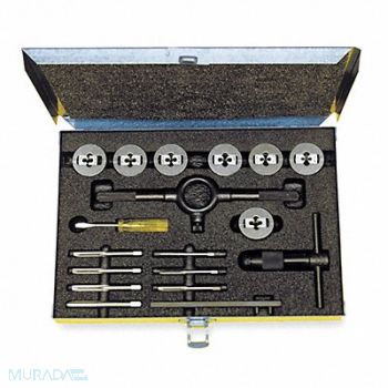 CLEVELAND Tap/Die Set 16pc Metric, 4ALF7