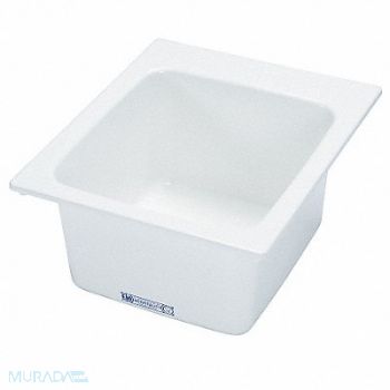 ELMustee Util Sink Rec 14inx15inx9-1/2in, 4ARZ5