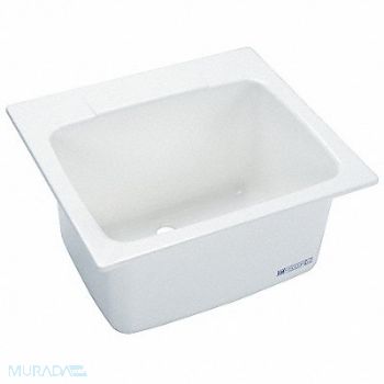 MUSTEE Sink Rect 21-3/8inx15-3/4inx13-1/4in, 4ARZ6