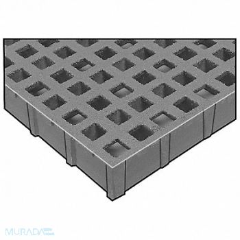 FIBERGRATE Micro-Mesh Grating Span 12 ft., 4ATW3