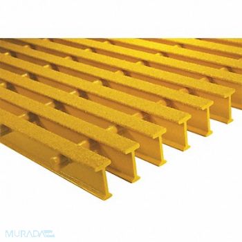 FIBERGRATE Industrial Pultruded Grating Span 4 ft., 4AUJ1