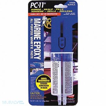 PC PRODUCTS Epoxy Adhesive Syringe 1 1 Mix Ratio, 4AUV9
