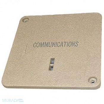 QUAZITE Underground Enclosure Cover 3/4 D Gray, 4AWY2