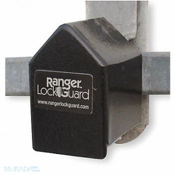 RANGER LOCK Padlock Guard 2 3/4in Hardened Steel Blk, 4AXZ5