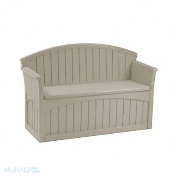 SUNCAST Patio Bench H 34 1/2 W 52 3/4 D 21 Taupe, 4AYV1