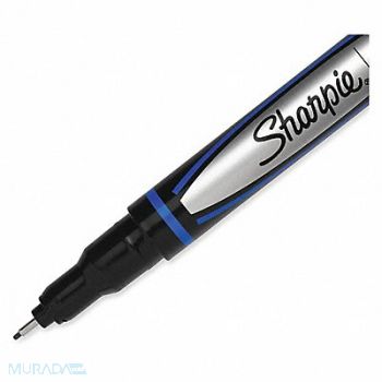 SHARPIE Permanent Pens Blue PK12, 4AZK1