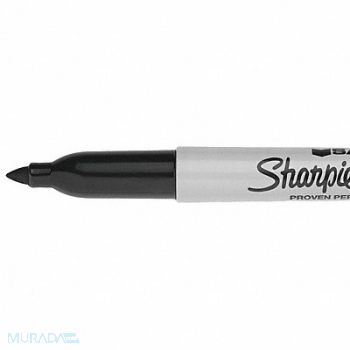 SHARPIE Permanent Marker Black Fine PK12, 4AZK9