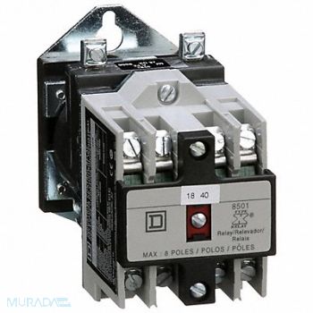 SQUARE D H2717 NEMA Control Relay 4NO 24VDC 10A, 4B517