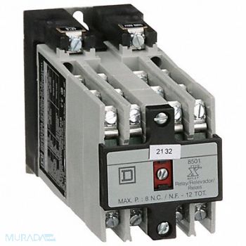 SQUARE D H2721 NEMA Control Relay 12NO 120VAC 10A, 4B521