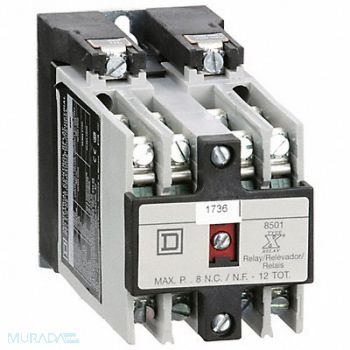 SQUARE D H2719 NEMA Control Relay 8NO 120VAC 10A, 4B529