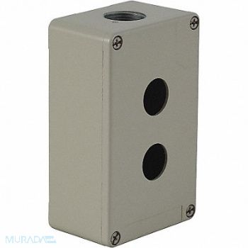 SCHNEIDER ELECTRIC Pushbutton Enclosure 3.03 in 2 Holes, 4B591