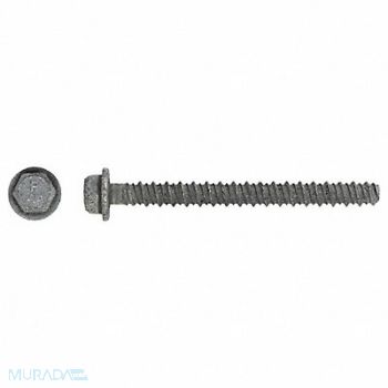 RED HEAD ConcScrw HexWashr S 3/8 D 4 L PK50, 4BU96