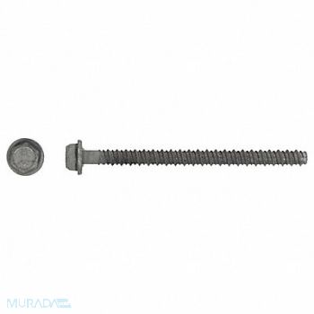 RED HEAD ConcScrw HexWashr S 3/8 D 5 L PK40, 4BU97