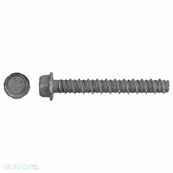 RED HEAD ConcScrw HexWashr S 1/2 D 4 L PK25, 4BU99