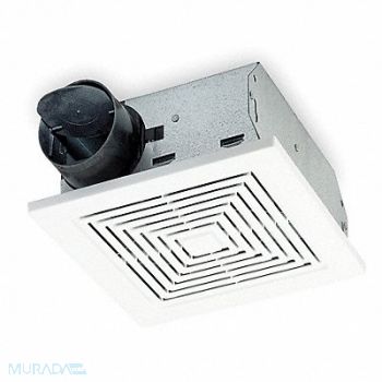 BROAN Bthrm FN 3In Duct Dia Galv Steel 120 V, 4C374