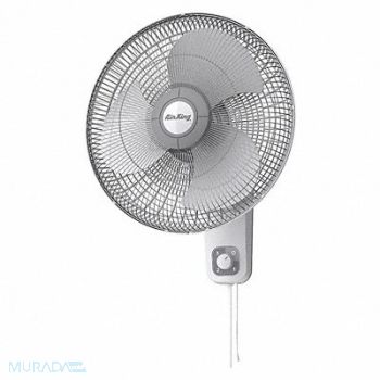 AIR KING Wall Mount Fan 3 Speeds 16 Blade Dia, 4C631