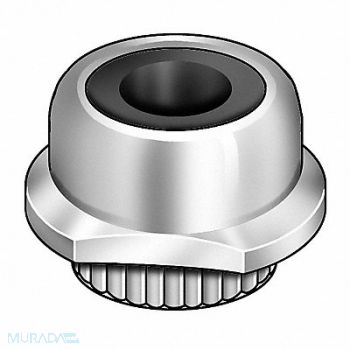 GRAINGER APPROVED Captive Locknut #10-32 Steel ZP PK10, 4CAF8