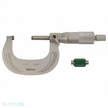 MITUTOYO Micrometer 1-2 In 0.0001 In Ratchet, 4CGA4
