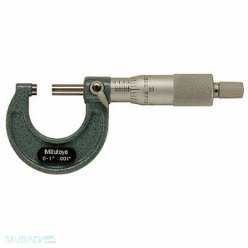MITUTOYO Micrometer 0-1 In 0.001 In Enamel, 4CGC4
