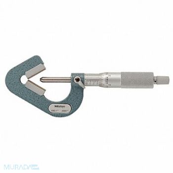 MITUTOYO V-Anvil Micrometer 0.09-1 In 0.0001, 4CGE1
