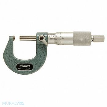 MITUTOYO Spherical Anvil Micrometer 0-1 In, 4CGE2