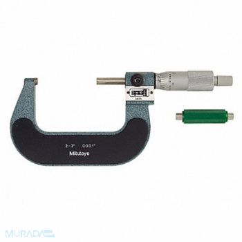 MITUTOYO Digital Micrometer 2-3 In Ratchet, 4CGF4