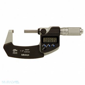 MITUTOYO Electronic Micrometer 1-2 In 0.00005 In, 4CGF8