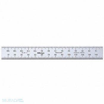 MITUTOYO Rigid Rule SS 150 x 19mm 1mm 0.5mm, 4CGU9