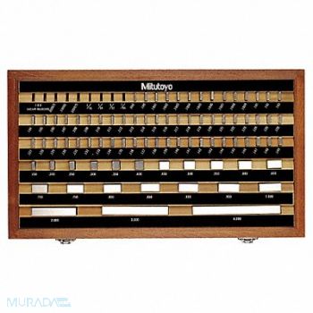 MITUTOYO Gage Block Set ASME 0 0.050-4 81Pc, 4CGW6