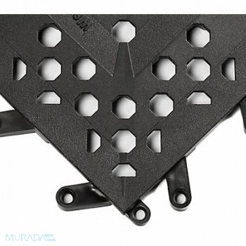 WEARWELL Interlock Drainage Mat Blck 12 x12 PK20, 4CKN9