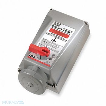 HUBBELL WT Mch Intrlk Dvc 3P4W 60 A 480V AC 30hp, 6C582