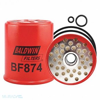 BALDWIN FILTERS Fuel Filter 3-13/16x3-15/32x3-13/16 In, 4CTU6