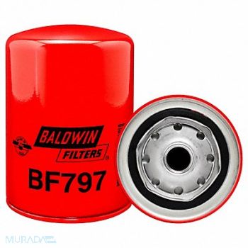 BALDWIN FILTERS Fuel Filter 5-3/8 x 3-11/16 x 5-3/8 In, 4CTY3