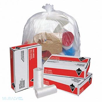 TOUGH GUY Trash Bags 44 gal Clear PK250, 5XL48