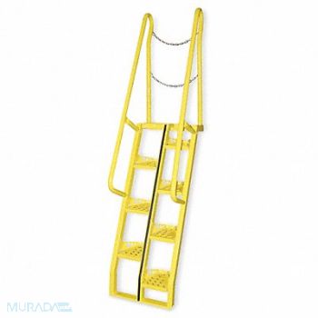 VESTIL Alternating Tread Stairs WalkThru, 4CU92