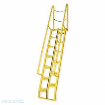 VESTIL Alternating Tread Stairs WalkThru 8 ft.H, 4CU84