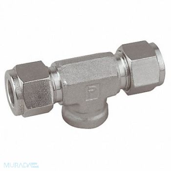 PARKER Branch Tee SS A-LOKxF 1/8In, 5UNA6