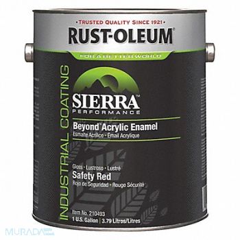 RUST-OLEUM Acryl EnamelSafetyRedBeyond Gloss 1gal, 4CY45