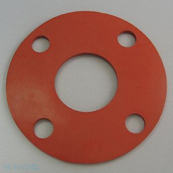 GRAINGER APPROVED Flange Gasket Full Face 8 In Silicone, 4CYX5