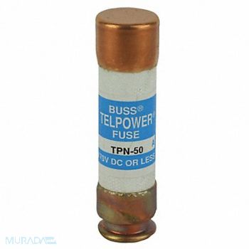 BUSSMANN Telecom Protection Fuse 50A TPN Series, 4CZ26