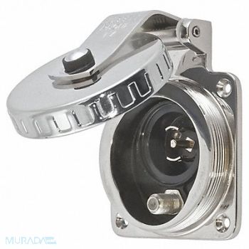 HUBBELL WIRING DEVICE-KELLEMS Shore Power Inlet Telephone/TV, 4D414