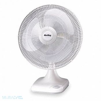 AIR KING Desk Fan 3 Speeds 16 Blade Dia, 4DA36